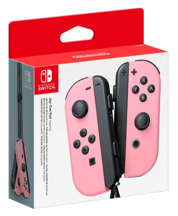  Joy-Con Pastel Pastel Pink Controller Pair Nintendo Switch 